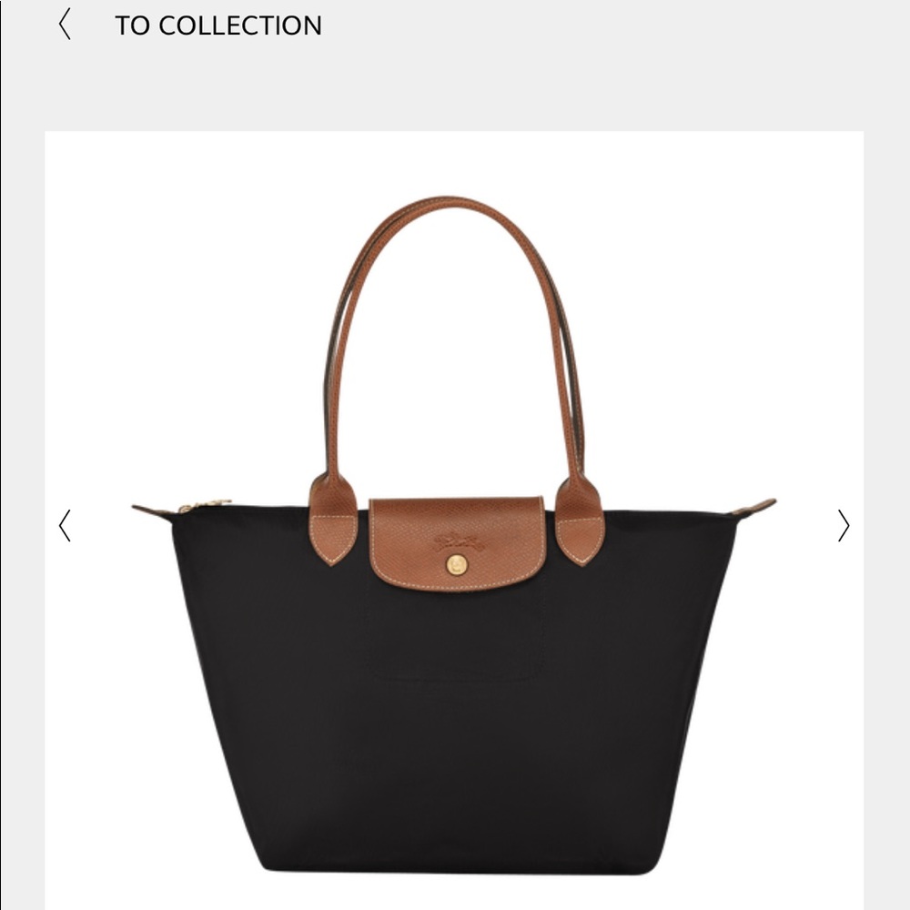 Black French Longchamp Le Pliage Original
